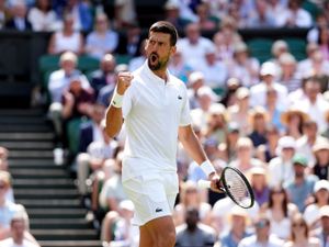 Supporting image for story: Dan Evans swept aside as Novak Djokovic reaches 99 not out at Wimbledon