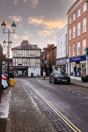 The southern edge of Castle Square in Ludlow as it is today