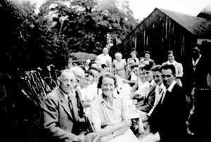 A rare view of the pre-1940 clubhouse in this undated picture.