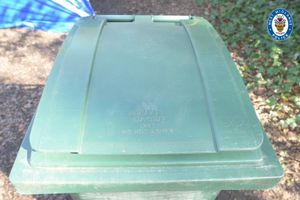 West Midlands Police has released photos of a wheelie bin in which a man's body was found earlier this week