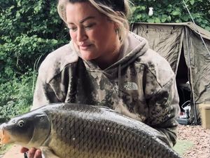 Supporting image for story: Welsh ladies carp team practice ahead of world championship 