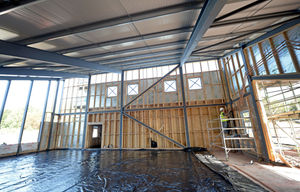 The crematorium taking shape