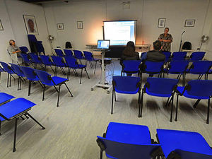 Supporting image for story: Three's not a crowd as library cuts loom