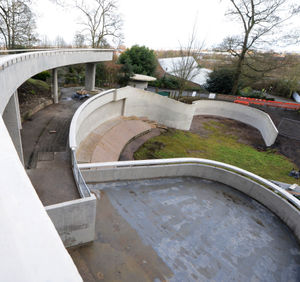 The refurbished bear ravine at Dudley Zoo