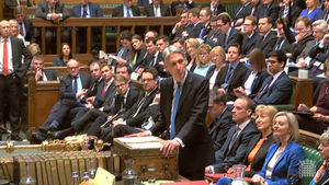 Chancellor of the Exchequer Philip Hammond delivers his first spring statement in the House of Commons