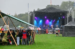 Local music group Callum and the Pookies perform at Heal Festival 2025