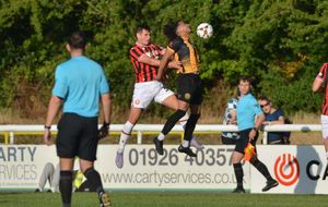 Action from Walsall's pre-season opener with Leamington