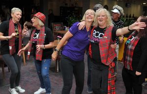 Members of the Rod Steward Fan Club who have held party at the Park Inn in Walsall before heading over to Wolverhampton. Picture: Alan Fogarasy