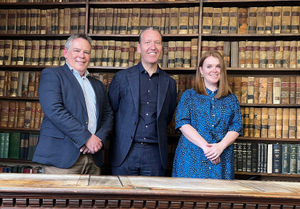 L-R: Peter Hamilton (Tinsdills), Dave Hodgetts (Talbots Law) and Rebecca
Medcalf (Tinsdills)