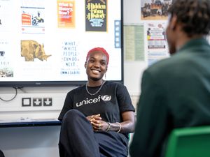 Supporting image for story: Arlo Parks made a Unicef UK high-profile supporter