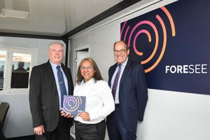 L-R: ART Business Loans lending manager Martin Edmonds, Foresee Fixed Line director Myla Iqbal and Halo commercial finance broker John Pocock