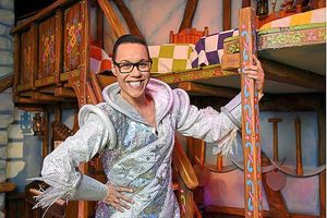 Gok in panto gear