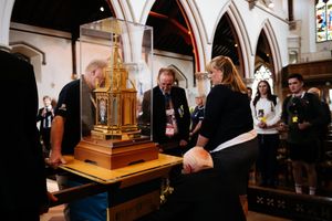 Arrival of the relics of St Bernadette of Lourdes at Shrewsbury Cathedral