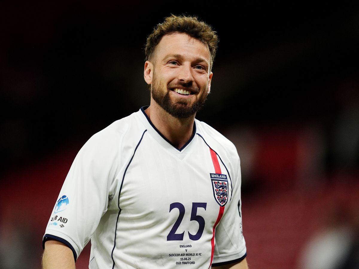 Sam Thompson joins final minutes of Soccer Aid charity match as England player