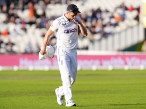 Supporting image for story: England quick Mark Wood waiting to see if elbow injury is a stress fracture
