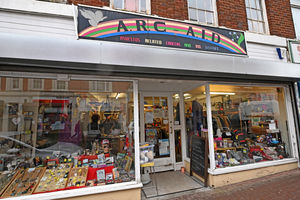 The Arc-Aid charity shop in New Street, Dudley, was broken into