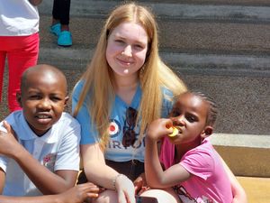 Charlotte Hope during a visit to Kenya where she had hoped to return as a teacher.