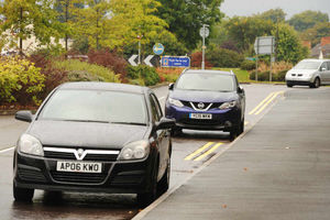 The intermittently painted yellow lines were at Mercury Drive, Wolverhampton