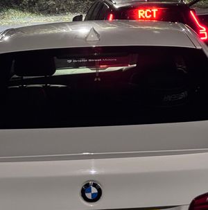 The silver BMW was seized by police after the driver provided false details
