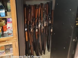 Supporting image for story: Firearms dealer, 68, arrested after police seize 70 prohibited guns and ammunition near Craven Arms
