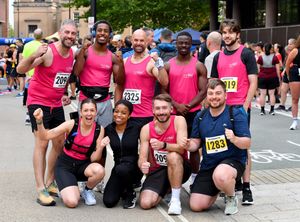Members of The Way, Wolverhampton get set for the run.