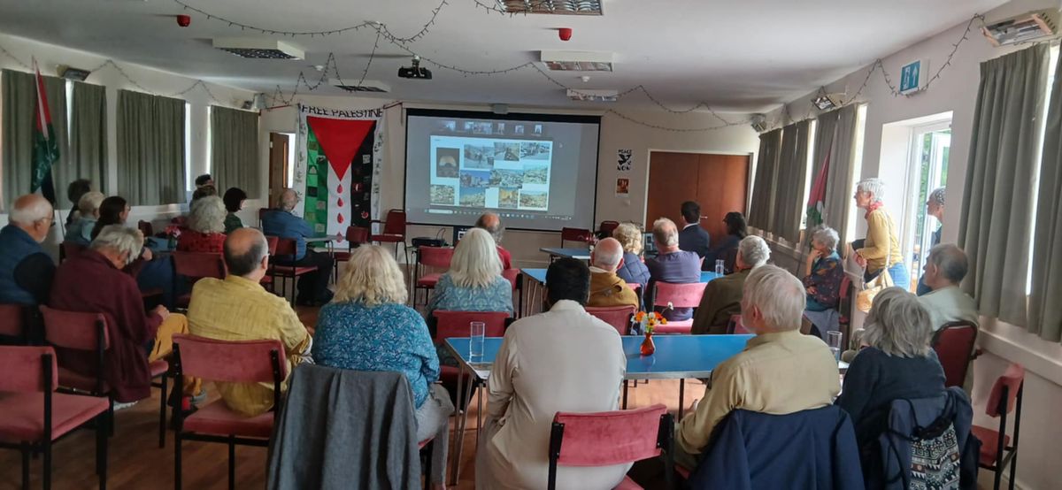 Palestinian youngsters speak about their everyday lives at Powys event