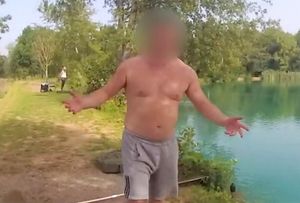 Andrew Bowman is confronted and attacks two Environment Agency water bailiffs whilst fishing at Poole Hall Fisheries near Alveley.  