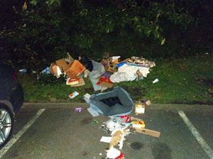 The fly-tipping in Beechcroft Road, Cradley Heath
