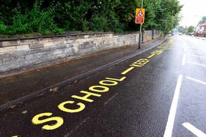 The repainted markings