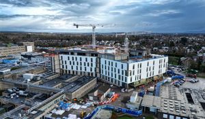 Fresh aerial images of the new building at Royal Shrewsbury Hospital.