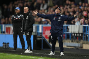 Tony Pulis on the touchline while in charge at Albion. (AMA)