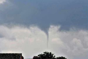 One of the 'twisters' seen over Shropshire skies