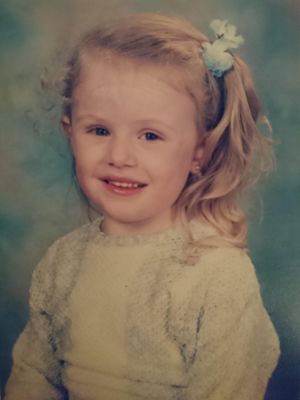 Helen Tootill as a child, of the sixth generation to have lived in the house