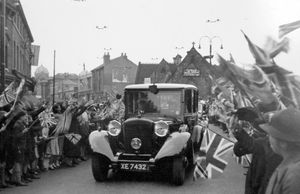 Gerry was 15 when he took this shot of the royal car in Wolverhampton in 1939, sparking a lifelong love of photography.
