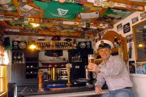 Supporting image for story: All aboard Gary's naval themed pub shed
