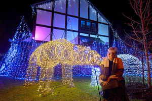 Supporting image for story: Couple asked to shed light on Market Drayton Christmas lights displays