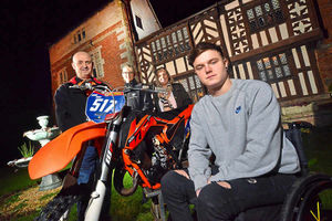 Conner Parry with parents Nigel and Cindy Parr and event organiser Lorraine Kaura