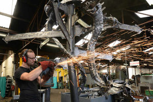 Supporting image for story: WATCH: Black Country artist sculpting history at Stourbridge college
