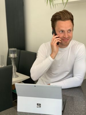 Oliver Eagle is one of the staff who will be monitoring the support line