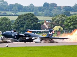 Supporting image for story: Plane crash hits Welshpool event