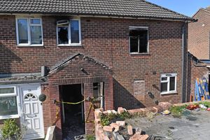 The building was almost completely destroyed as a result of the blaze
