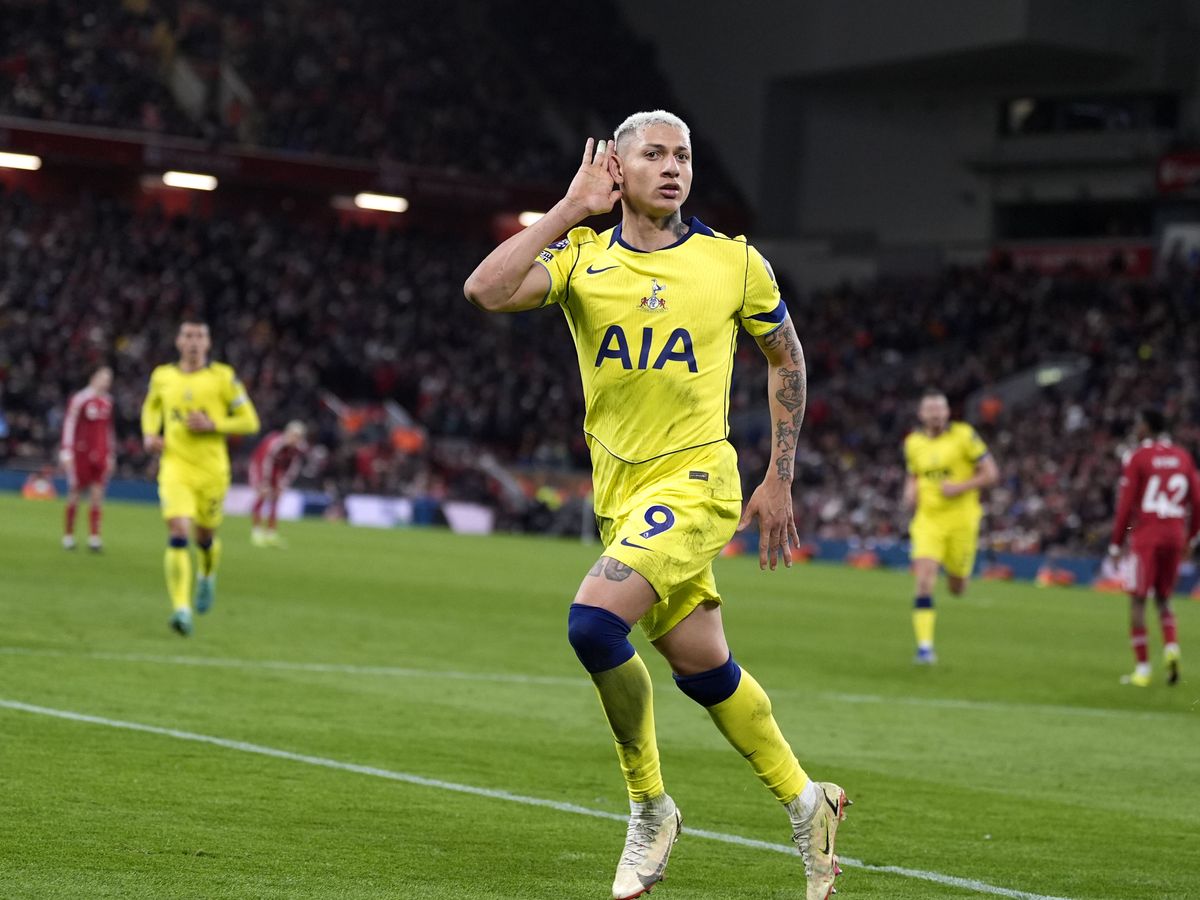 Late Richarlison goal earns Tottenham a point at Liverpool and lifts Igor Tudor