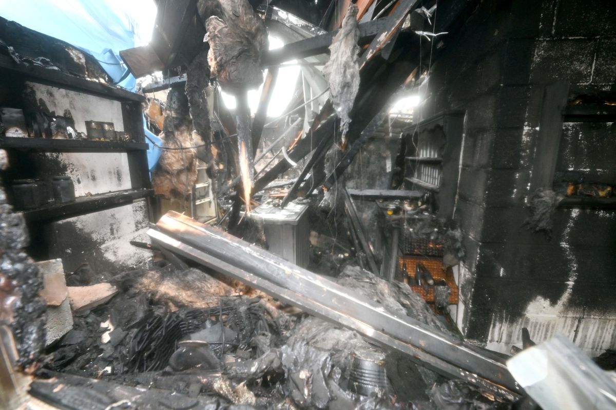 To say a bomb has hit it would be an understatement: Heartbreak for Much Wenlock farm shop owners after ferocious fire destroys business