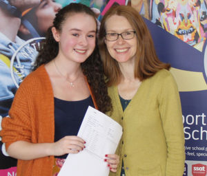 GCSE results day at Newport Girls' High School