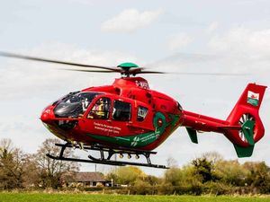 Supporting image for story: Person airlifted to hospital after three-vehicle crash on main road