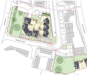 Artist\'s impression of the centre of the new development being built at Priorslee. Picture: Miller Homes, from the planning portal.