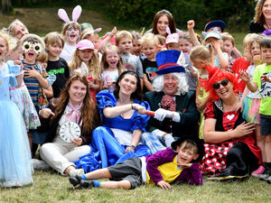 Supporting image for story: 'We're all mad here!' - Shrewsbury school celebrates end of term with Alice in Wonderland fun