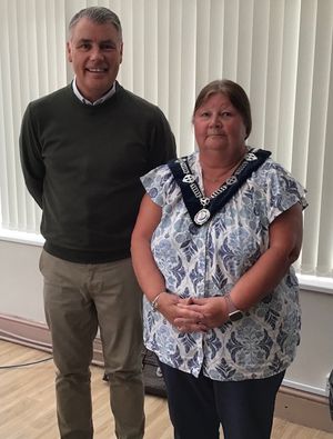 Councillor Kim Nicholls was elected as Deputy Mayor and Vice Chair of the Council and is pictured with former Vice Chair, Councillor Paul Smith
