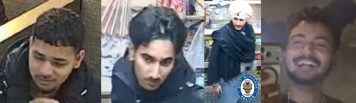 Images release of men police want to speak to as investigation into Wolverhampton park attack death continue