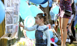 The scenes at West Park on Saturday night